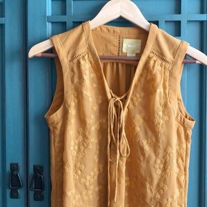 Anthropologie embroidered tank